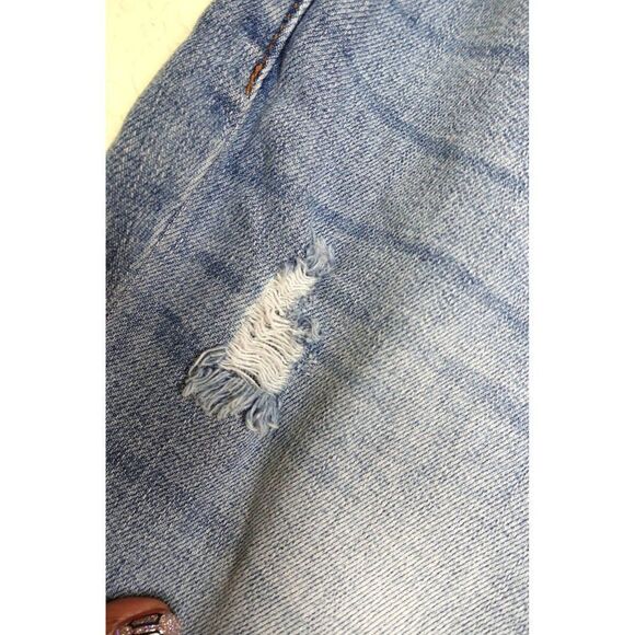 Kancan Button Fly Distressed Blue Ankle length Skinny Jeans - Picture 10 of 14